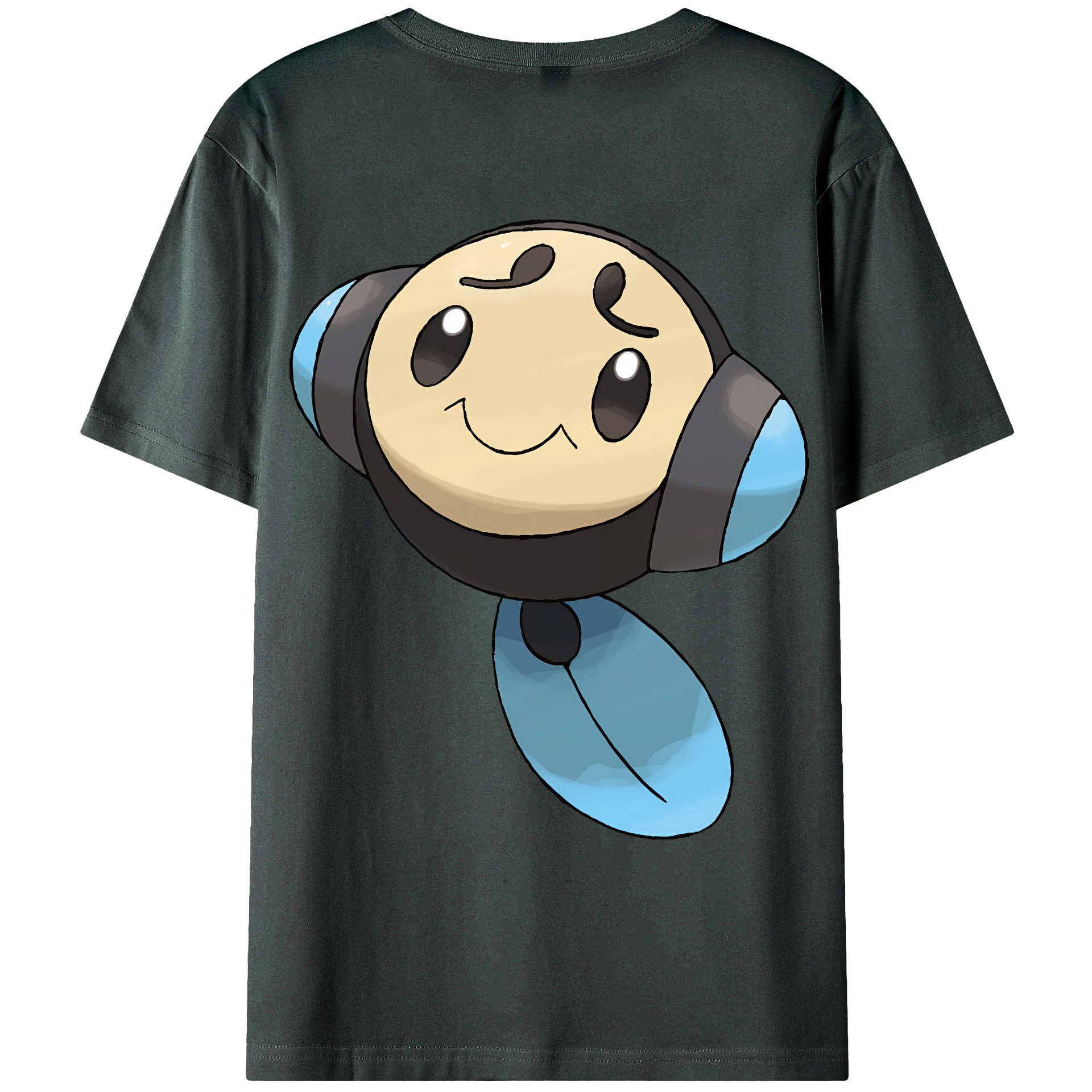（画像用） ポケットモンスター Pokémon 綿100％ メンズ半袖Tシャツ（バックプリント） 通気性